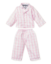 Kid's Twill Doll Pajamas in Pink Gingham Doll Pajama Petite Plume 