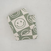 Smiley Knit Blanket Accessories shopatlasgrey Sage/White 