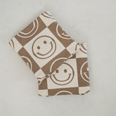 Smiley Knit Blanket Accessories shopatlasgrey Latte/Coconut Milk 