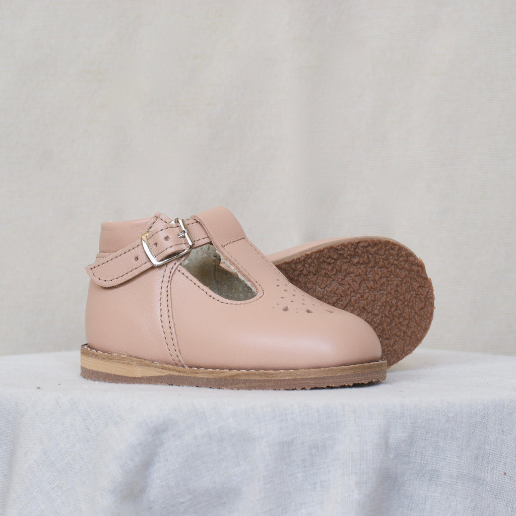 Greta T-Strap - Pink Shell Dress Shoe Zimmerman Shoes 