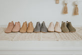 Waxed Leather Chelsea Boot | Color 'Antelope Pink' | Soft Sole Mitts & Booties Consciously Baby 