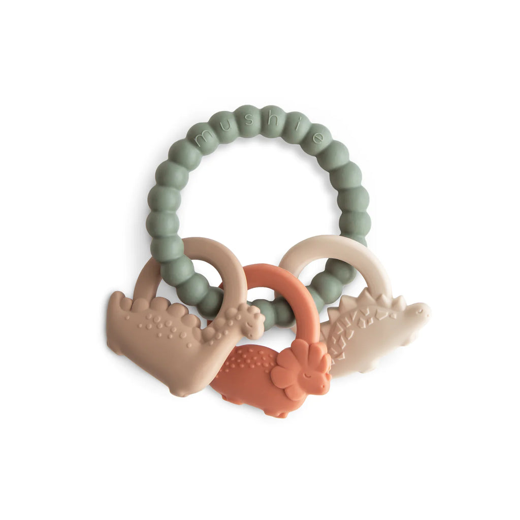 Dino Teething Ring | Mushie - Baby Feeding Accessories