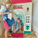 Post Office Doorway Storefront with Mailman's satchel Doorway play space Role Play Kids 