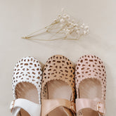 Leather Boho Mary Janes | Color 'Rosewater' Shoes Consciously Baby 
