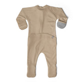 GROW WITH YOU FOOTIE + LOOSE FIT | SANDSTONE Onesies goumikids 