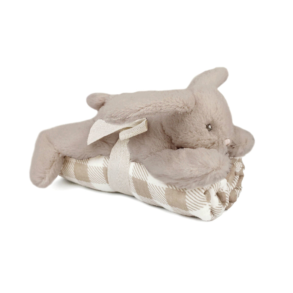 Blankie and Bunny / Taupe Gift Set Stuffed Toy MON AMI 