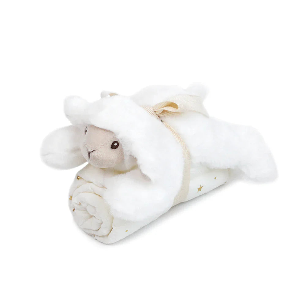 Loyal Lamb and Blankie Gift Set Stuffed Toy MON AMI 