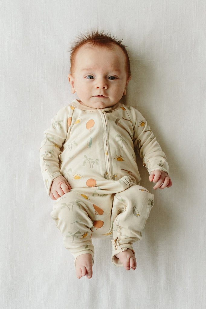 GROW WITH YOU FOOTIE + SNUG FIT | SURF'S UP Onesies goumikids NB 