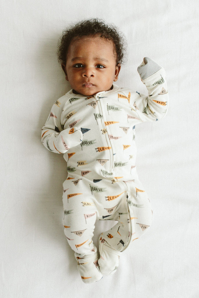 GROW WITH YOU FOOTIE + SNUG FIT | AFFIRMATIONS Onesies goumikids NB 