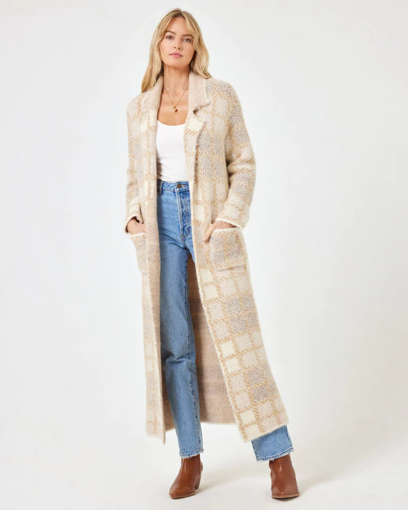 Hygge Coat | Sweater Weather Plaid Outerwear L-Space 