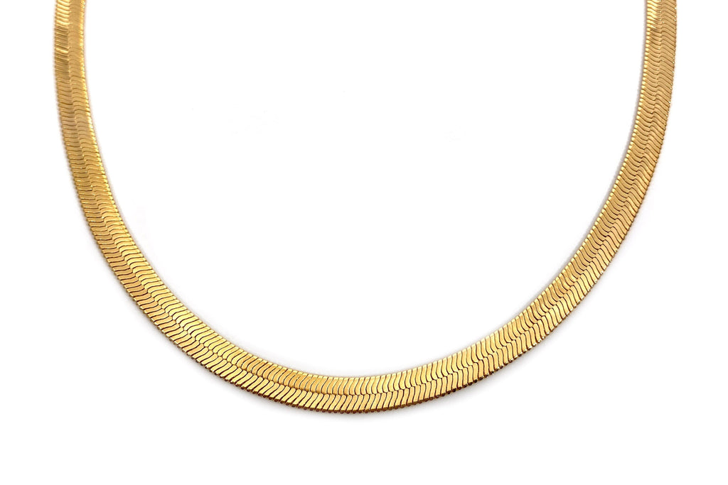 Herringbone Necklace (18") Necklaces Rachel Nathan Designs 18" Gold 