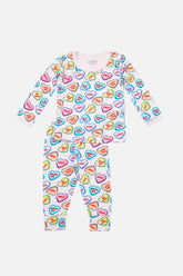 Long Sleeve Pajama Set - Candy Hearts by Clover Baby & Kids Clover Baby & Kids 