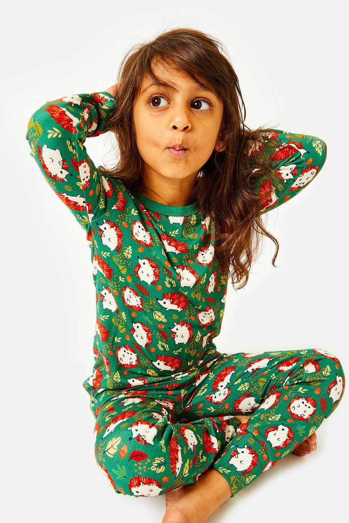 Long Sleeve Pajama Set - Hedgehogs by Clover Baby & Kids Pajamas Clover Baby & Kids 