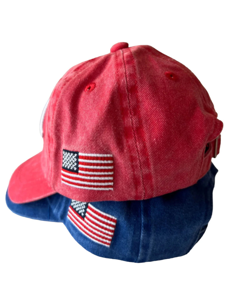 USA Kids Baseball Hat | Vintage Red Hats & Bonnets SpearmintLOVE 