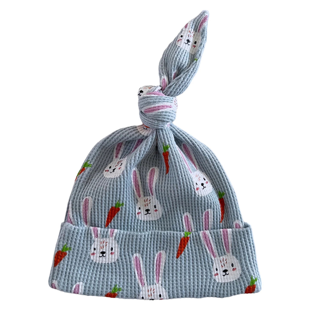 Organic Waffle Knot Beanie | Brother Bunny Hats & Bonnets SpearmintLOVE 0-3m Brother Bunny 