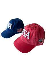USA Kids Baseball Hat | Vintage Red Hats & Bonnets SpearmintLOVE 