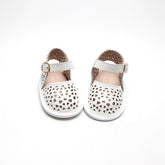 Leather Pocket Sandal | Color 'Cotton' | Soft Sole Shoes Consciously Baby 