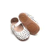 Leather Boho Mary Janes | Color 'Cotton' Shoes Consciously Baby 2 (Soft Sole) 