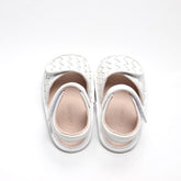 Leather Woven Sandal | Color 'Cotton' | Soft Sole Shoes Consciously Baby 