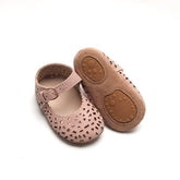Leather Boho Mary Janes | Color 'Rosewater' Shoes Consciously Baby 2 (Soft Sole) 