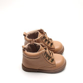 Leather Combat Boot | Color 'Tan' Shoes Consciously Baby 
