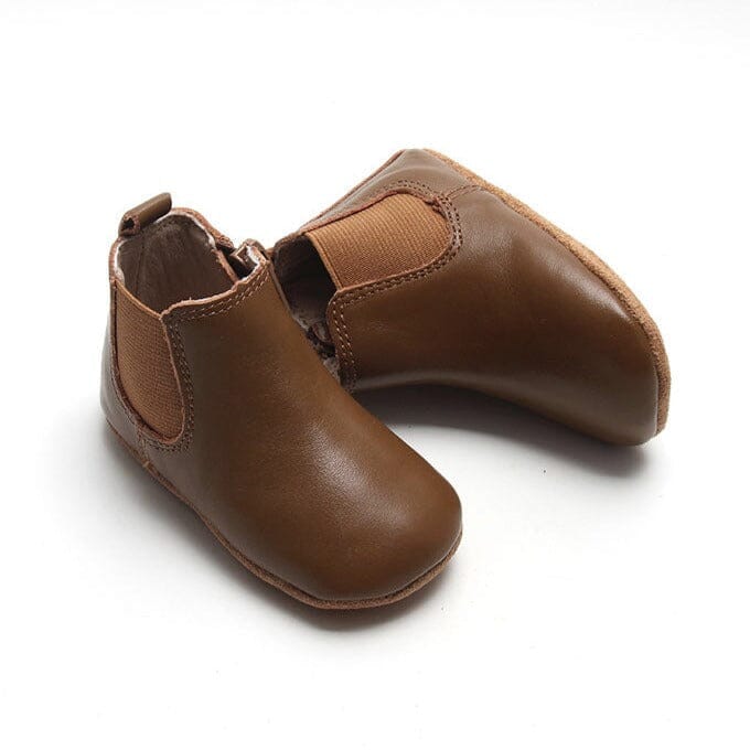 Leather Chelsea Boot | Color 'Espresso' | Soft Sole Mitts & Booties Consciously Baby 2 (3 - 6 months) 