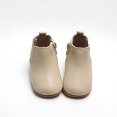 Leather Chelsea Boot | Color 'Bone' | Soft Sole Mitts & Booties Consciously Baby 2 (3 - 6 months) 