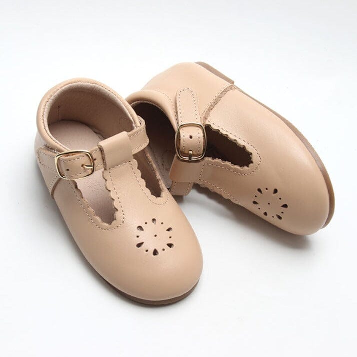 Leather Petal T-Bar | Color 'Honey' | Hard Sole Consciously Baby 5 (12 - 18 months) 