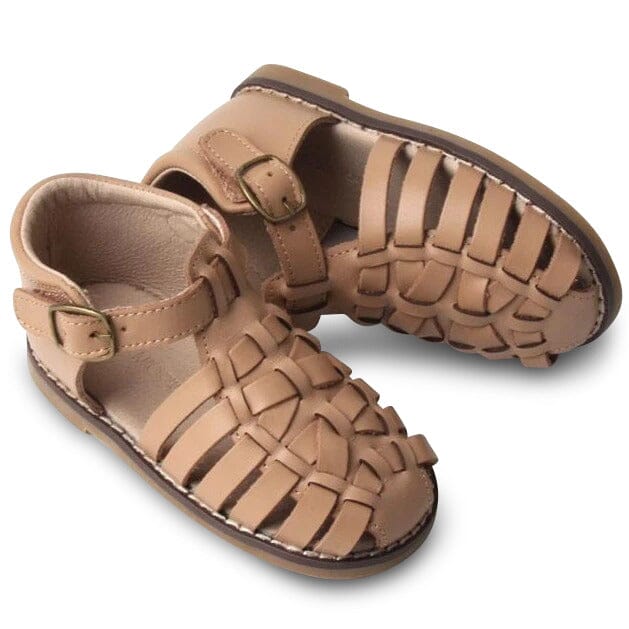 Leather Indie Sandal | Color 'Tan' | Hard Sole Shoes Consciously Baby 5 (12 - 18 months) 