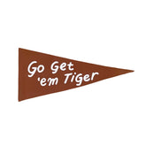 go get 'em tiger pennant Wall Hanging Imani Collective Rust 