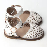 Leather Pocket Sandal | Color 'Cotton' | Hard Sole Shoes Consciously Baby 