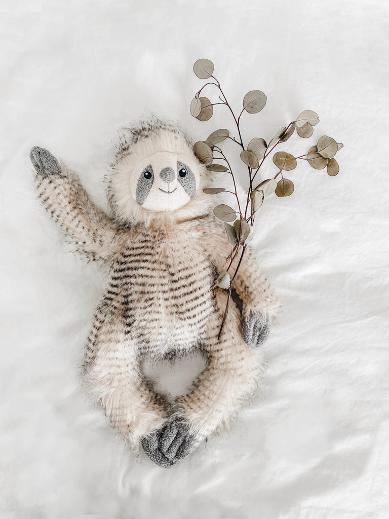 Simon Sloth Luxe Fur Plush Toy Stuffed Toy MON AMI 