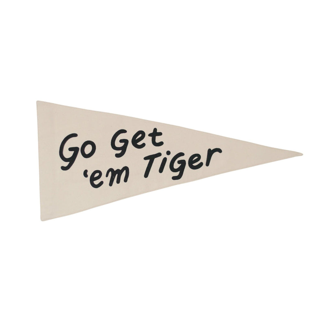 go get 'em tiger pennant Wall Hanging Imani Collective Natural 