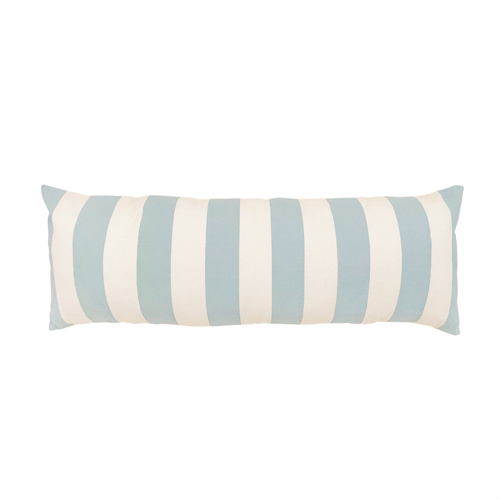 Striped Lumbar - Blue Pillow Cover Throw Pillows Imani Collective 