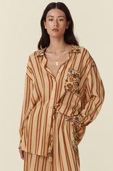 Impala Lily Shirt Dress | Gold Blouses Spell 