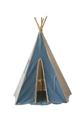 “Jeans” Teepee Tent with Pompoms Teepee tent moimili.us 