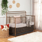 Winston 4-in-1 Convertible Crib - Vintage Gold Cribs & Toddler Beds NAMESAKE 