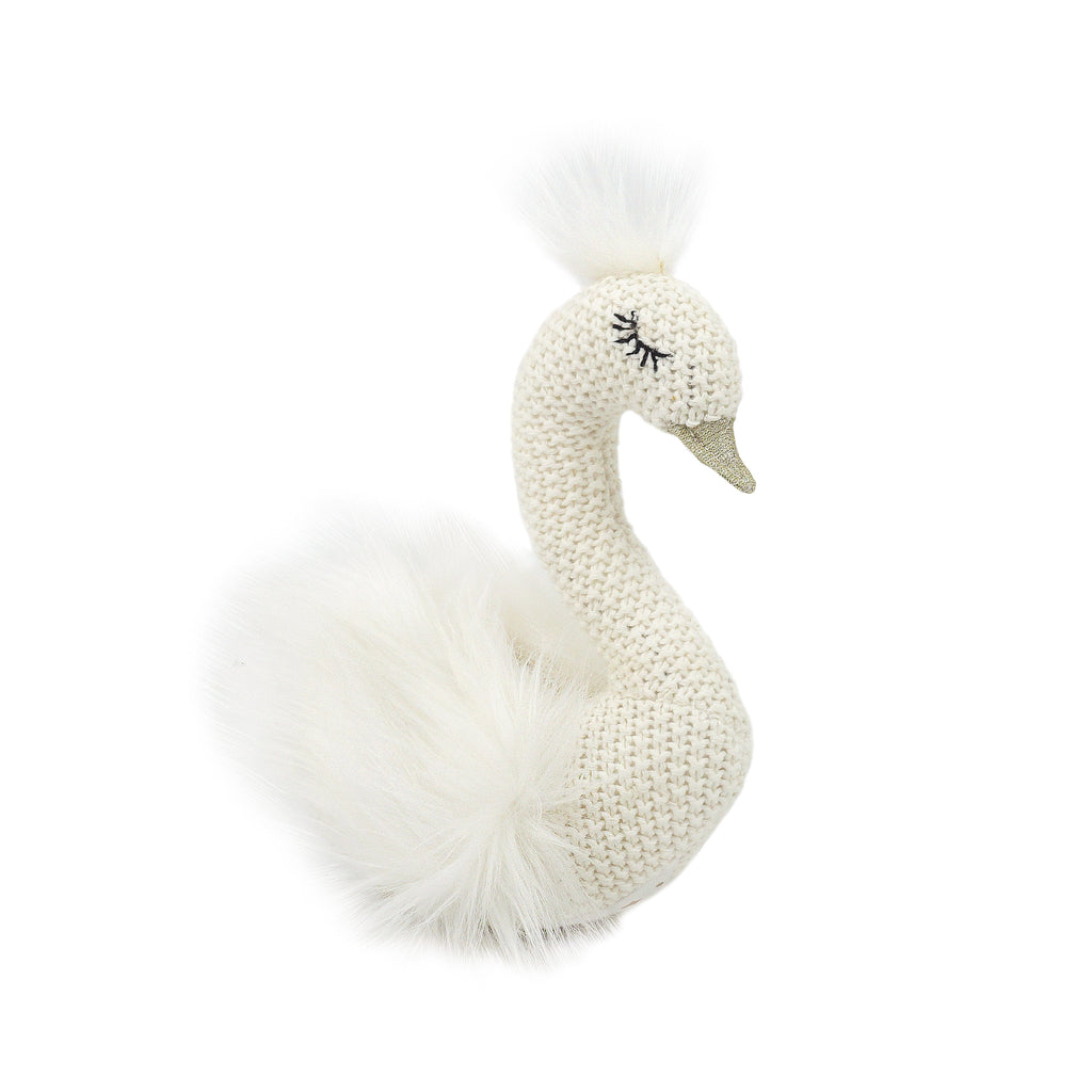 Knit Swan Stuffed Toy MON AMI 