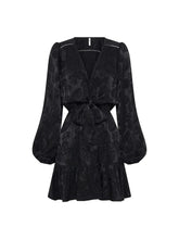 Yasmin Tie Front Mini Dress Dresses Kivari Black 6 