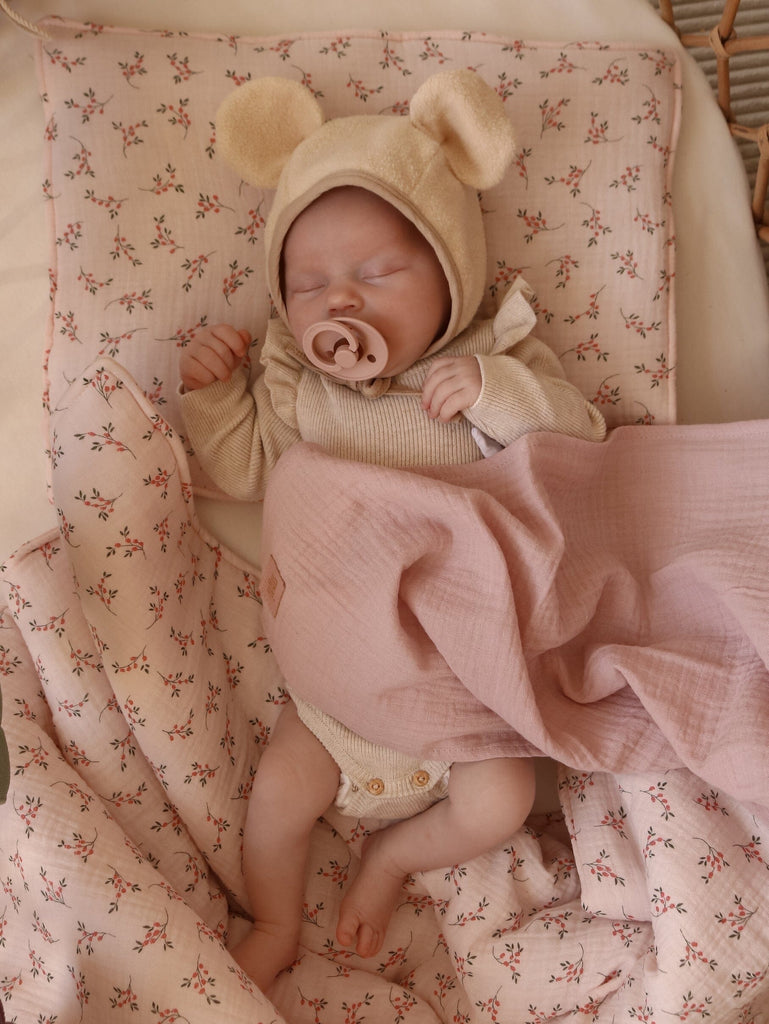 Muslin "Baby Pink" Baby Swaddle Blanket Swaddle blanket moimili.us 