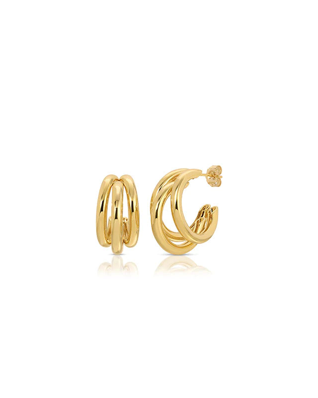 Lil Bia Hoop Earrings Earrings JRA / Jurate Gold OS 