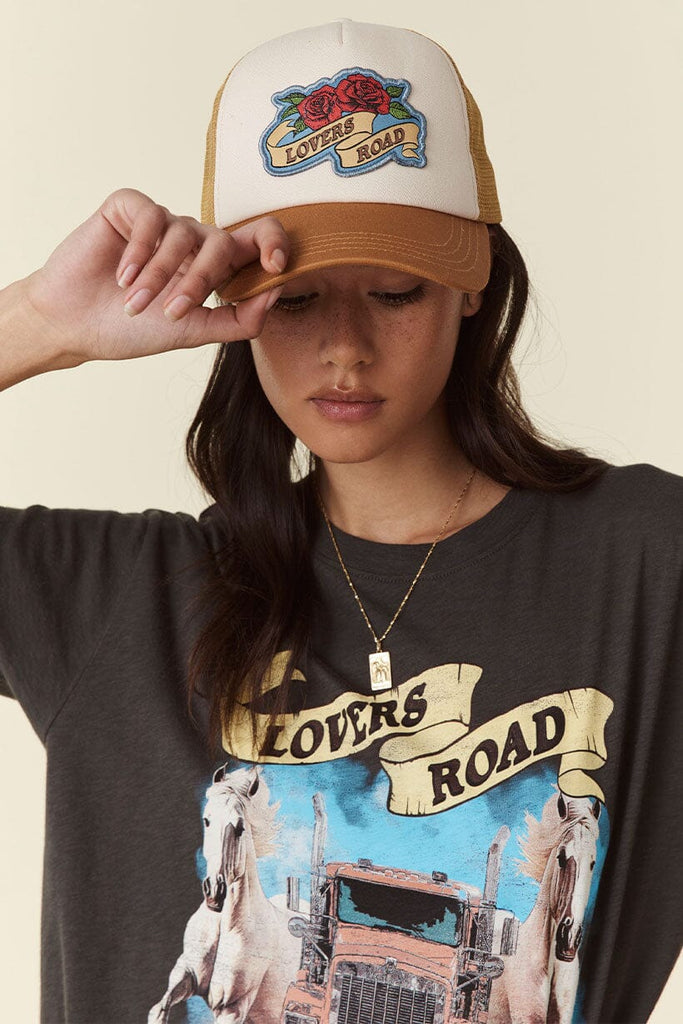 Lovers Road Trucker Hat | Mustard Hats Spell 