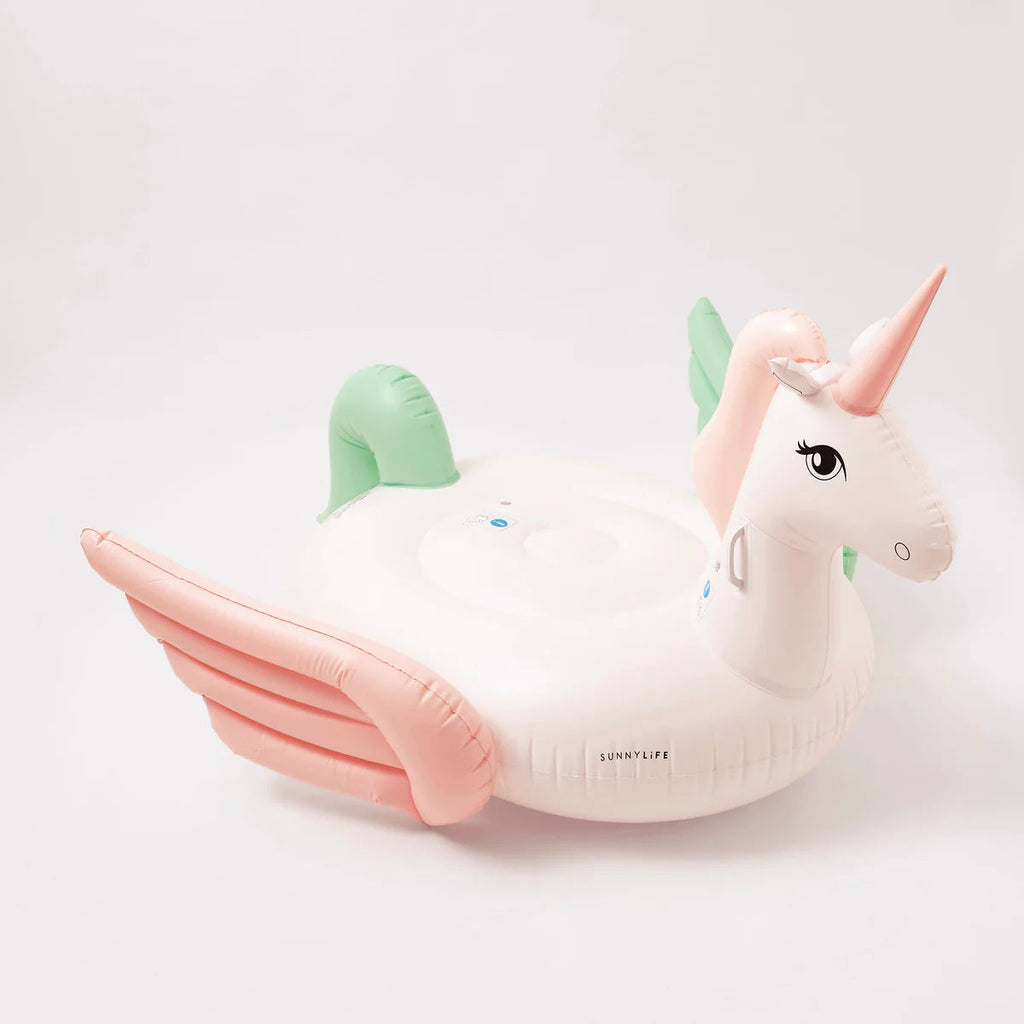 Luxe Ride-On Unicorn Coral Ombre SunnyLife White / Multi O/S 