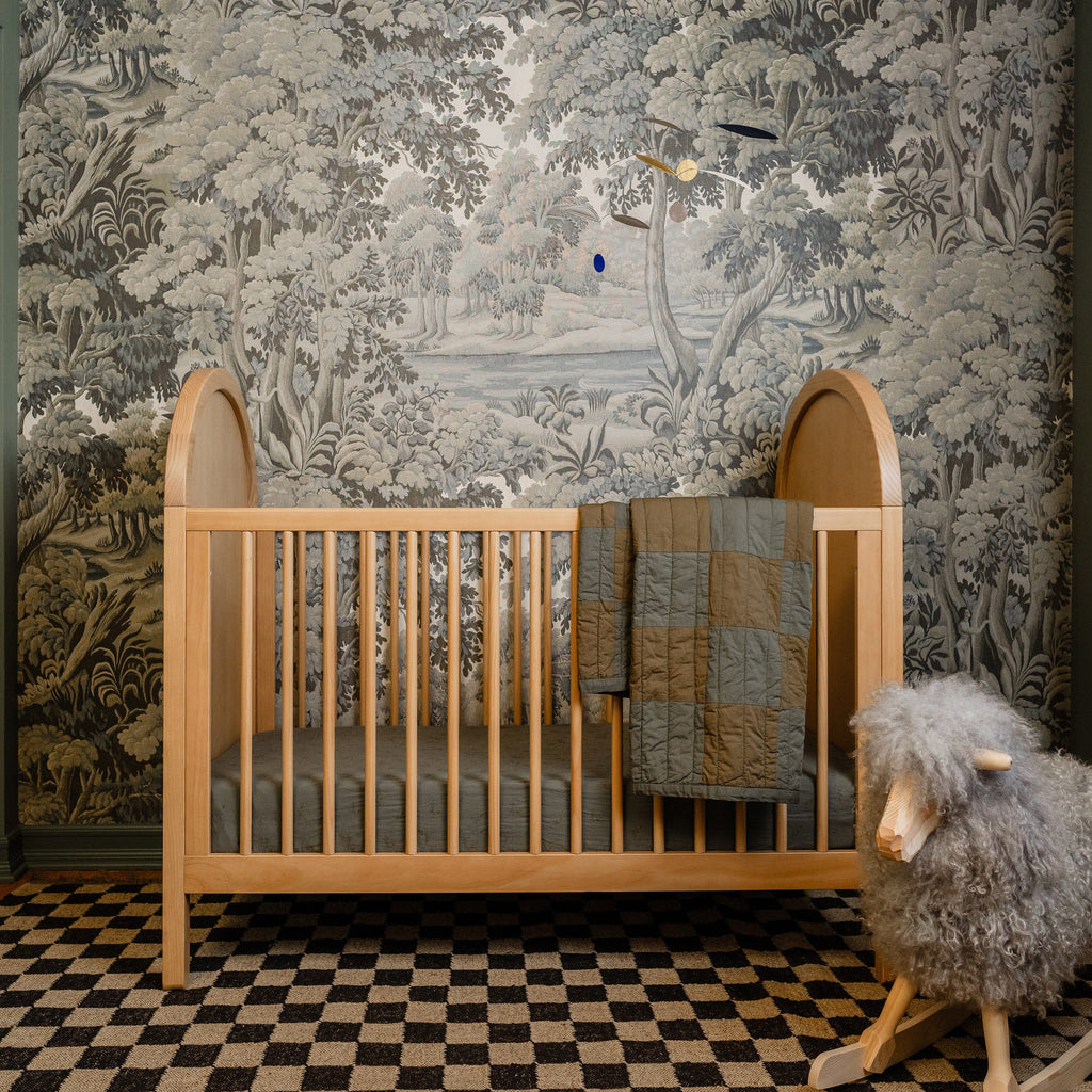 Bondi Cane 3-in-1 Convertible Crib | Honey Cribs & Toddler Beds Babyletto 