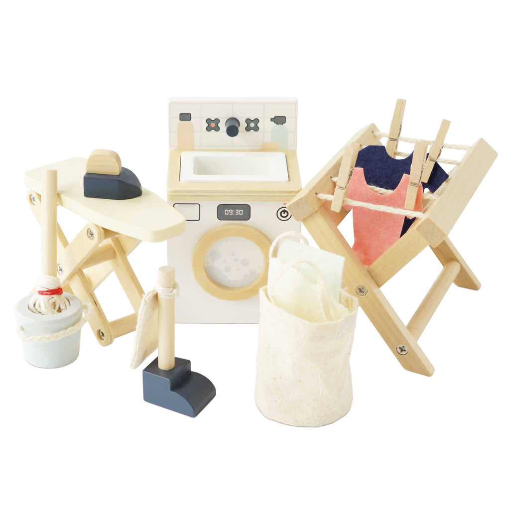 Wooden Dolls House Laundry Room Dolls, Playsets & Toy Figures > Dollhouse Accessories Le Toy Van, Inc. 