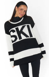 Ski in Sweater Sweaters Show Me Your Mumu XS Ski Knit Black 