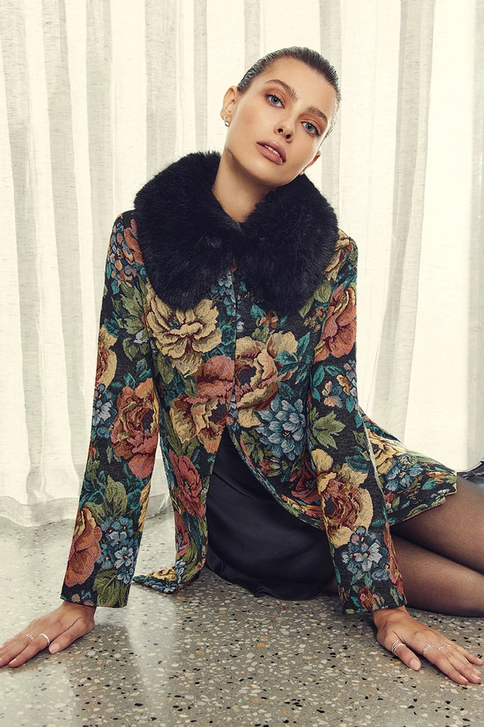 Monarch Coat | Tapestry Coats Unreal Fur 