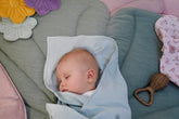Muslin "Mint" Baby Swaddle Blanket Swaddle blanket moimili.us 