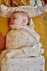 Muslin "Cream" Baby Swaddle Blanket Swaddle blanket moimili.us 