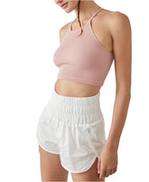 Cropped Run Tank in Soft Pink Tank Top Free People XS/S 